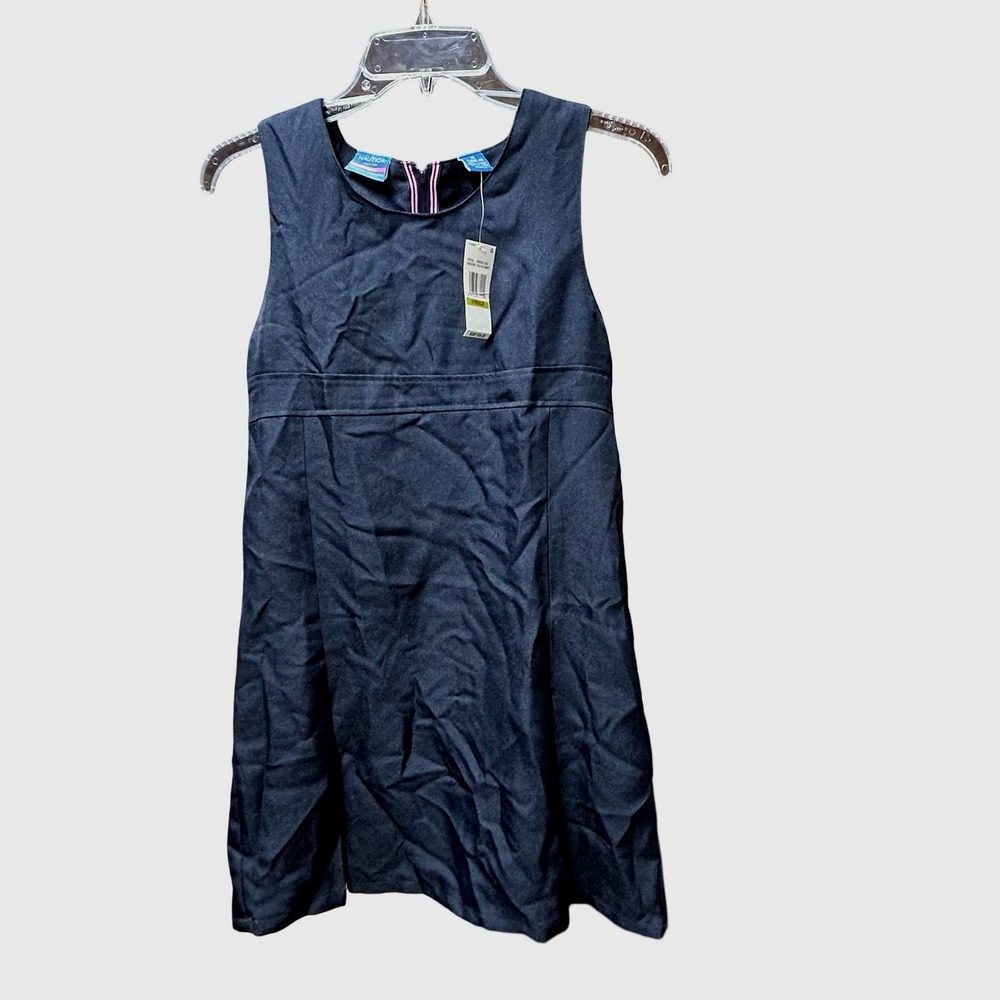 Nautica Girls School Uniform Jumper Navy Blue Pleated Dress Size 14 NDG0113Q NEW